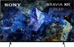 Sony TV with purple crystal screensaver
